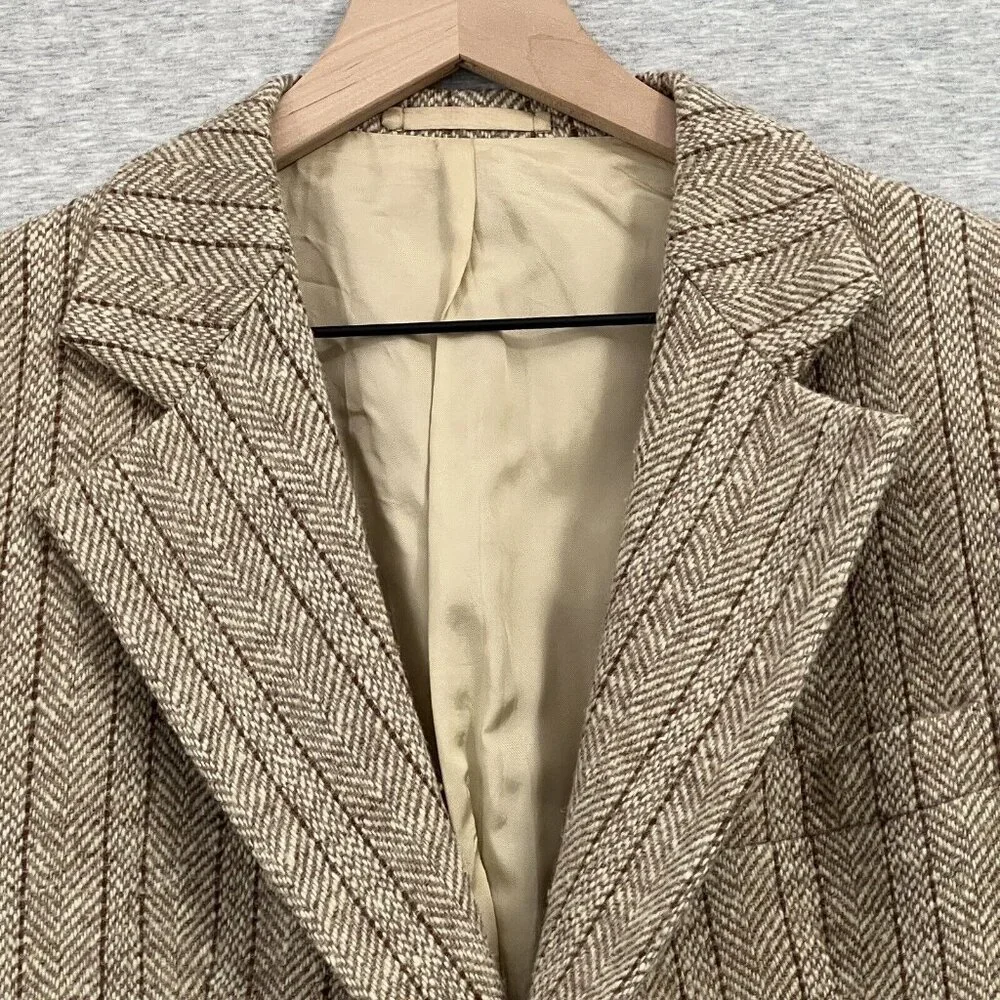 Vintage British 60s 70s  Jacket Mens 38 40 Carnaby‎ St Tweed Suit Irvine Sellars